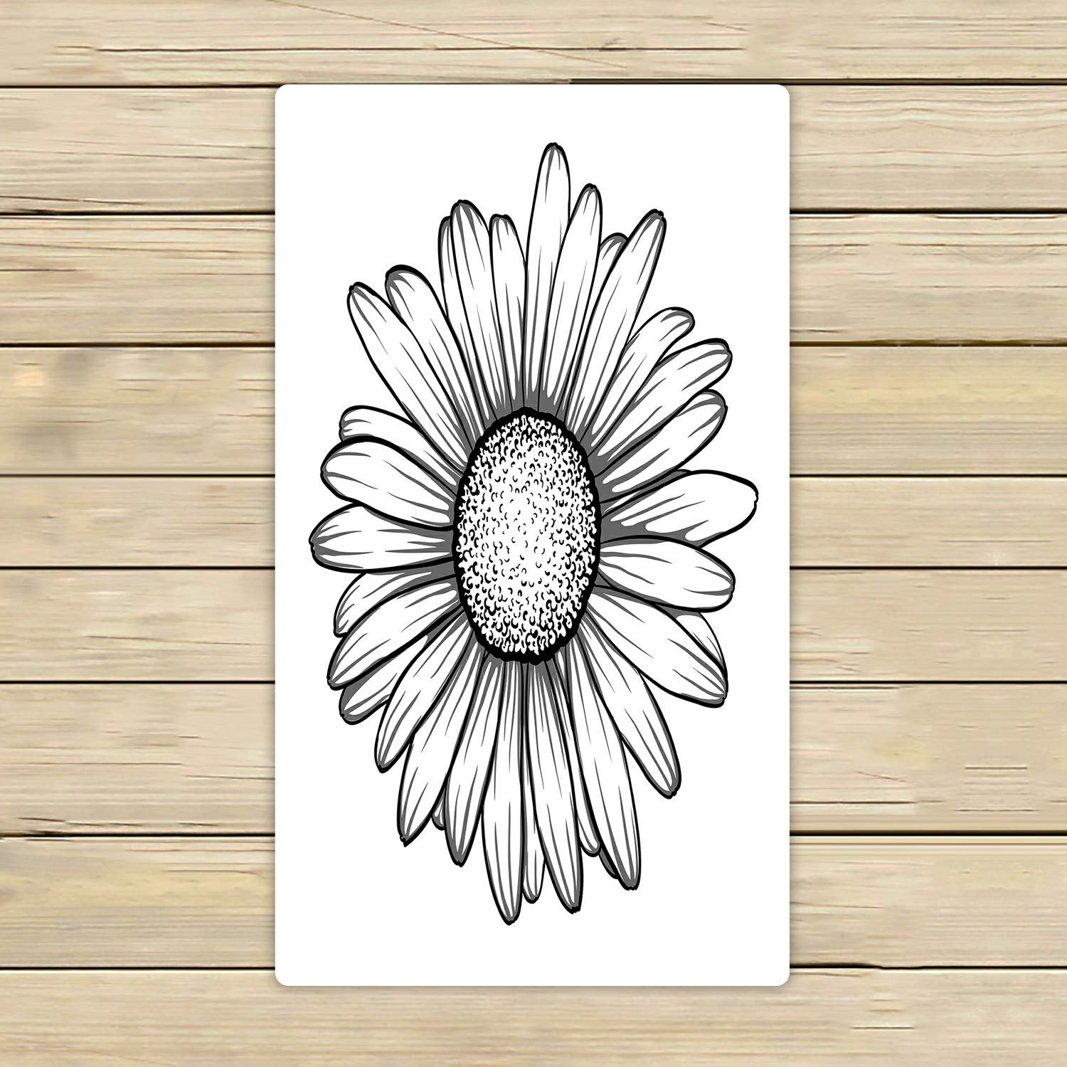 Premium Black and White Daisy Flower Beach Towel - Soft Absorbent Bath & Shower Towel for Home, Travel, Pool, Gym - 16x28 Inch - Perfect for Beach Outings, Spa Days & Outdoor Adventures