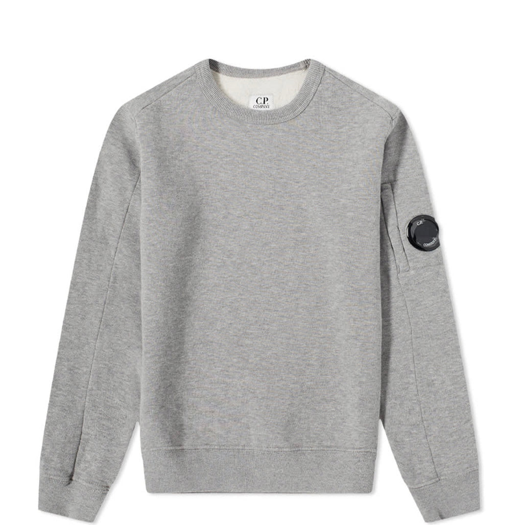 CP Company Kids Grey Lens Sweatshirt - Stylish & Comfortable Hoodie for Boys & Girls - Perfect for School, Playdates & Outdoor Activities