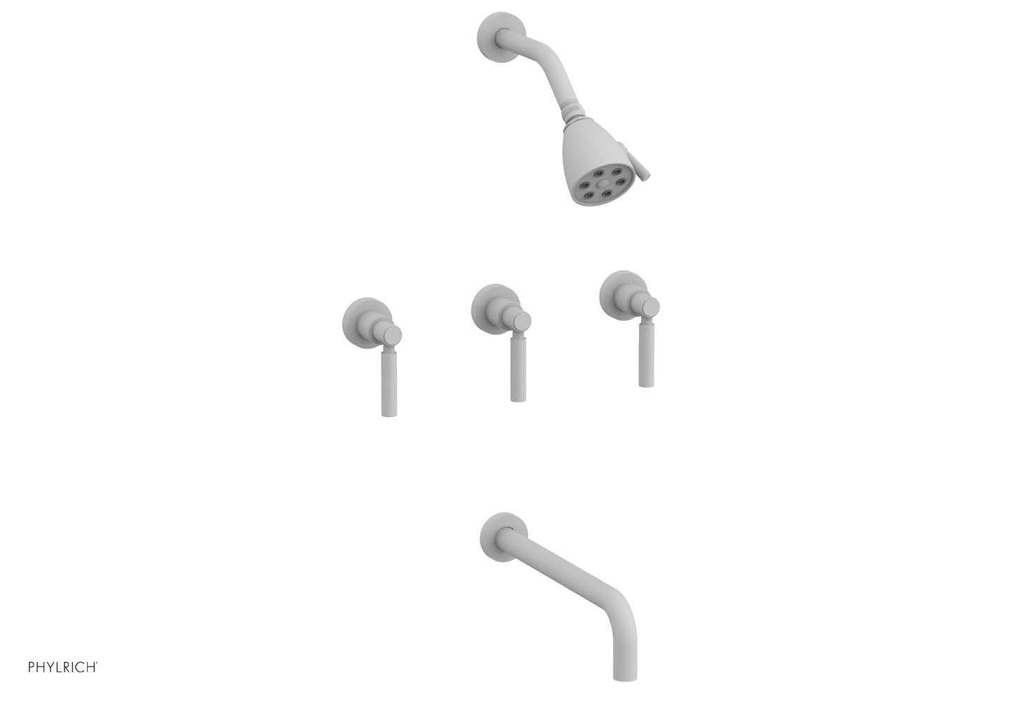 Premium 3-Handle Tub and Shower Faucet Set with 12