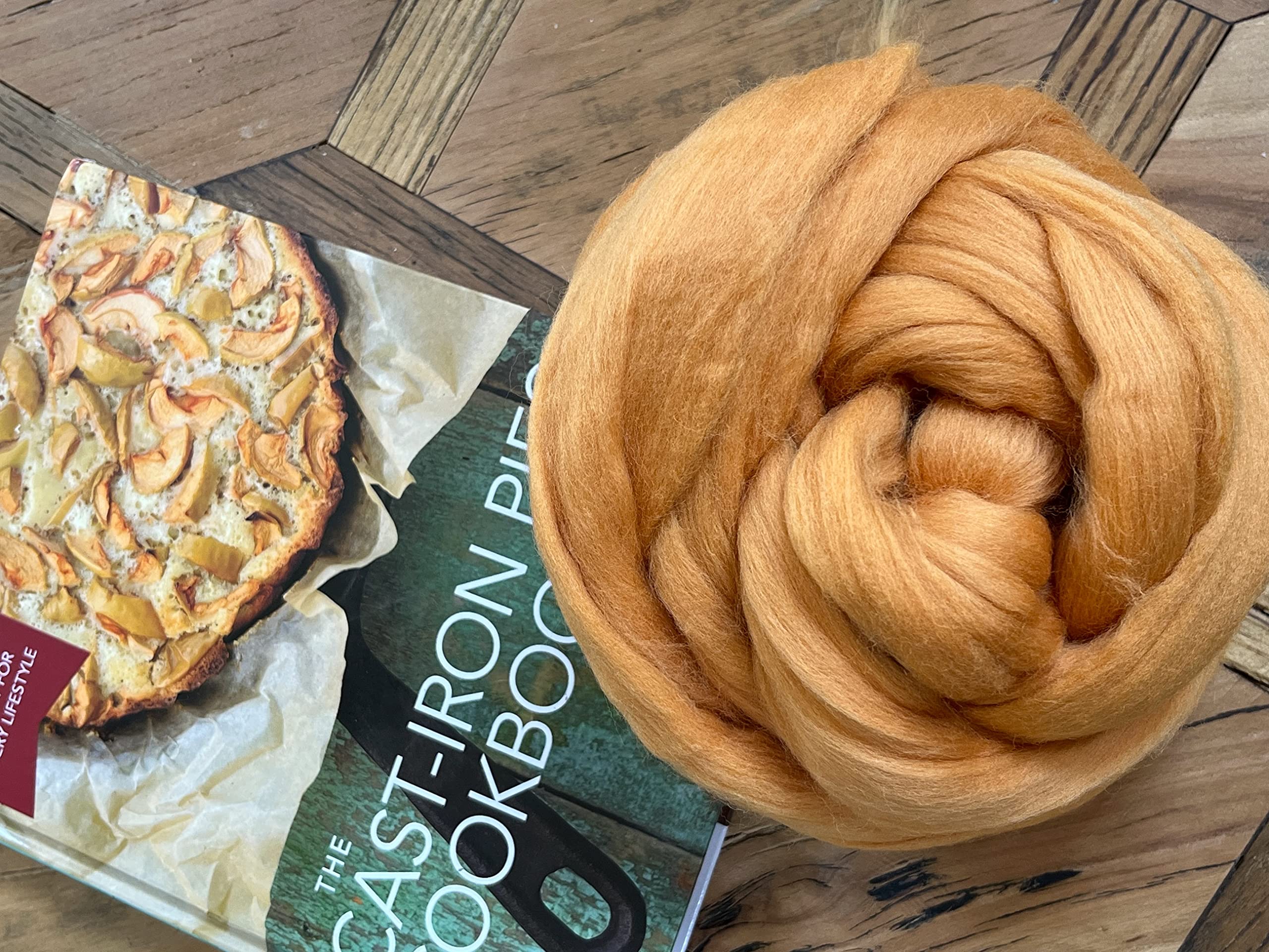 Shep's Desert Camel Tan Merino Wool Roving - 100% Super Soft Australian Wool Fiber for Spinning, Felting & Crafting | Needle Felting & Doll Making Supplies (8 lb) | Perfect for Handmade Yarn, DIY Projects & Wool Art Creations