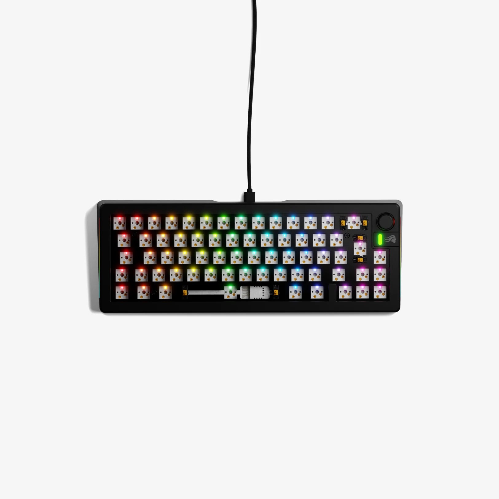 GMMK 3 60% Hot-Swappable Mechanical Gaming Keyboard Barebones Kit - Compact RGB Backlit for PC, Mac, Esports & Typing Enthusiasts