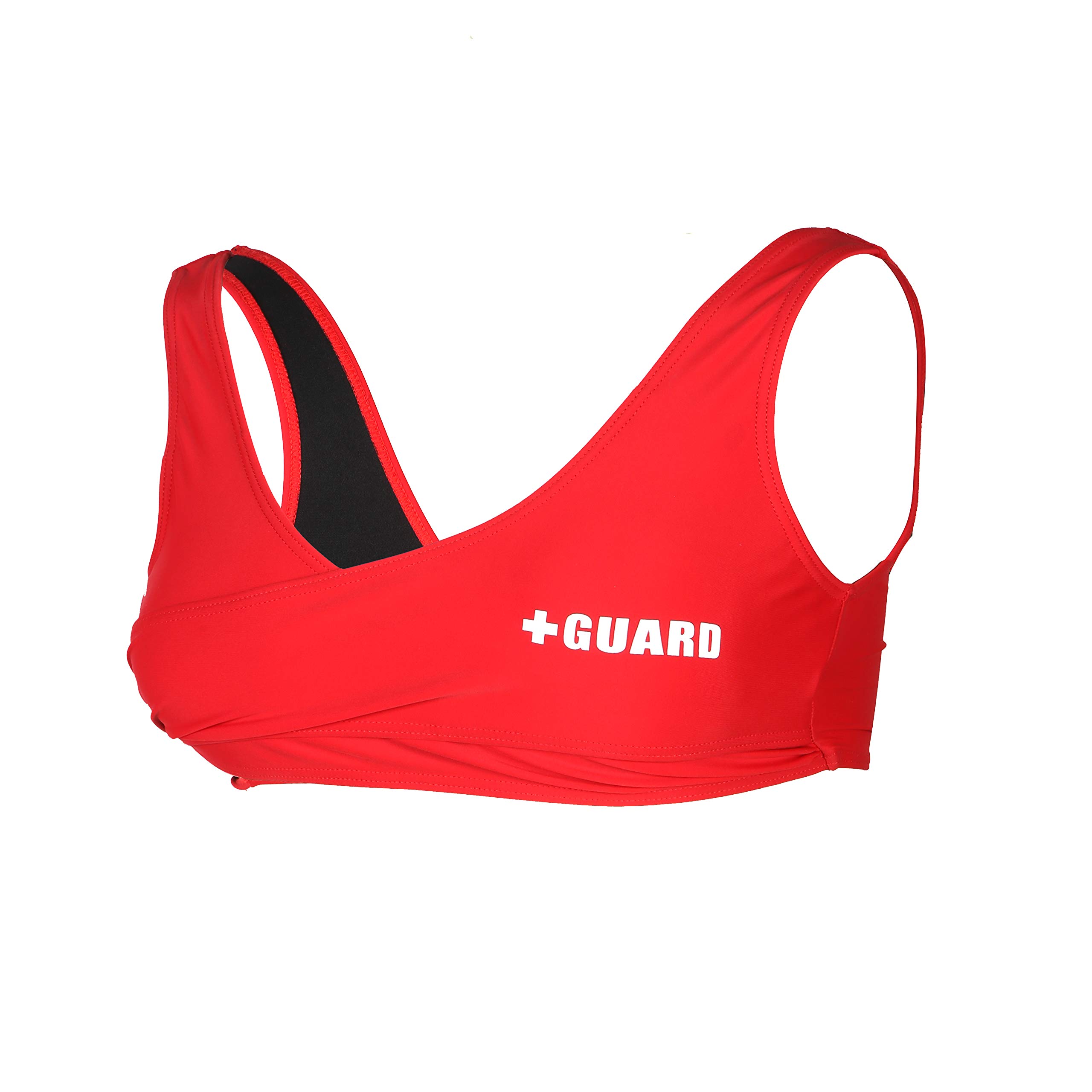 BLARIX Guard Wrap Swimsuit Top for Women - Red XS - UPF 50+ Sun Protection, Adjustable Straps, Comfortable Swimwear for Beach, Pool & Vacation