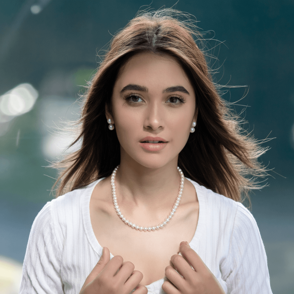 Elegant 6-6.5mm Freshwater Pearl Necklace - 16 Inch Strand for Women | Perfect for Weddings, Parties & Formal Occasions