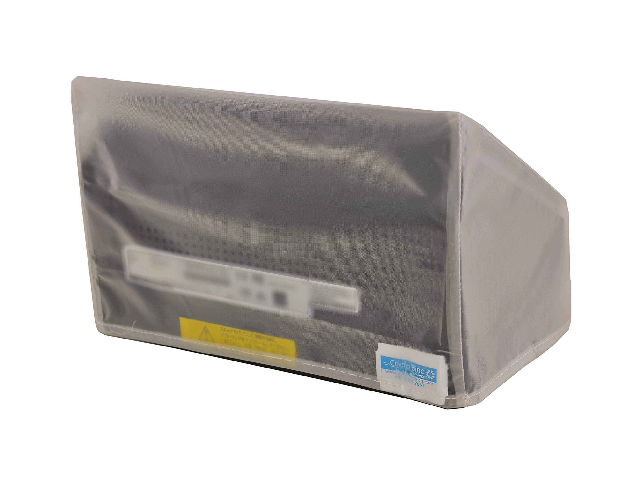 Comp Bind Anti-Static Clear Vinyl Dust Cover for Epson FastFoto FF-640 Scanner - 11.8''W x 8.7''D x 8.1''H - Perfect for Home Office and Photo Studio Protection