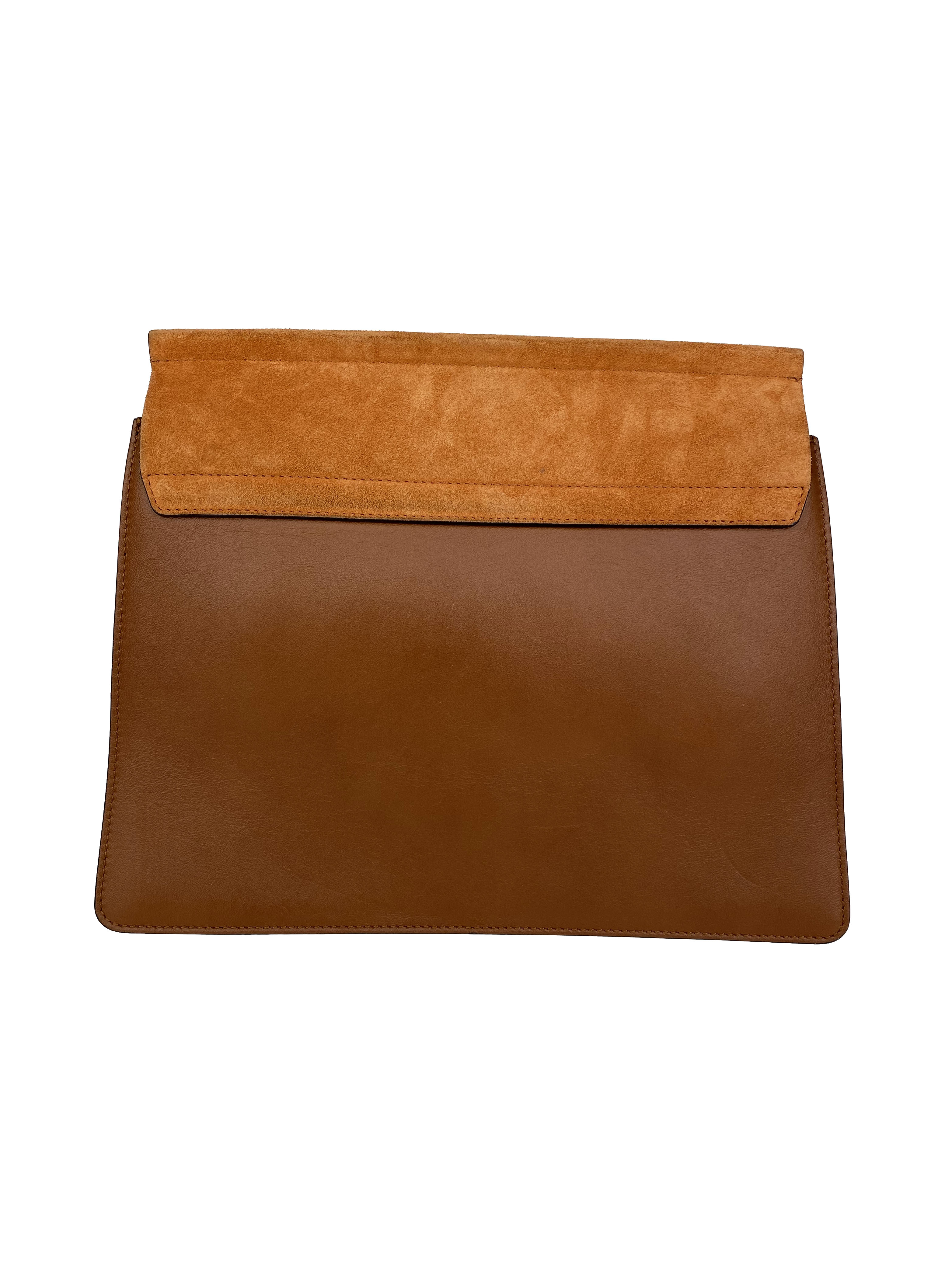 Chloe Faye Medium Shoulder Bag in Brown Leather - Perfect for Work, Travel & Everyday Use