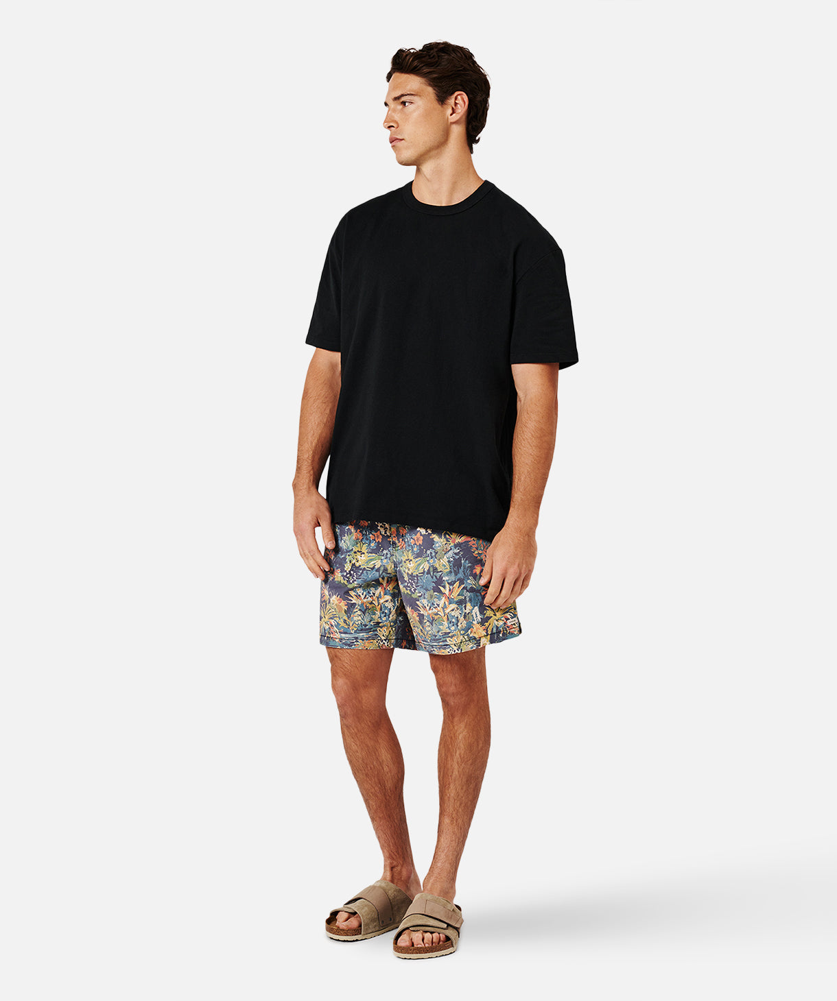 Premium Men's Swim Shorts - Jardim Relais Quick-Dry Swim Trunks with UPF 50+ Sun Protection, Comfortable Beach & Pool Swimwear for Vacation, Surfing, and Water Sports (Charcoal)