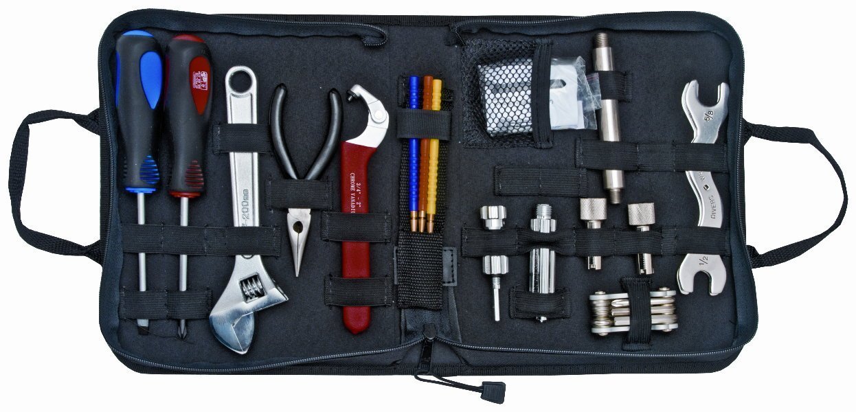 65 Piece Professional Diver Tool Kit - Complete Underwater Repair & Maintenance Set for Scuba Diving, Snorkeling, and Marine Equipment Care