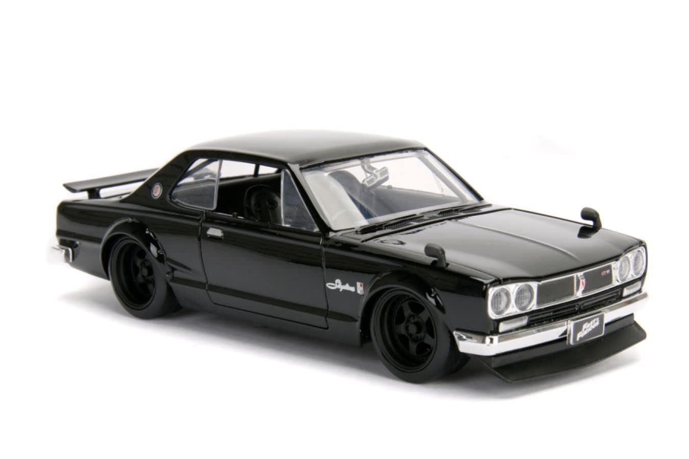 Jada Toys Fast & Furious 1:24 Scale Brian's Nissan Skyline 2000 GT-R Diecast Metal Car Model - Collectible Toy for Kids & Adults (JA99686, Black) - Perfect for Display, Gifts, and Movie Fans