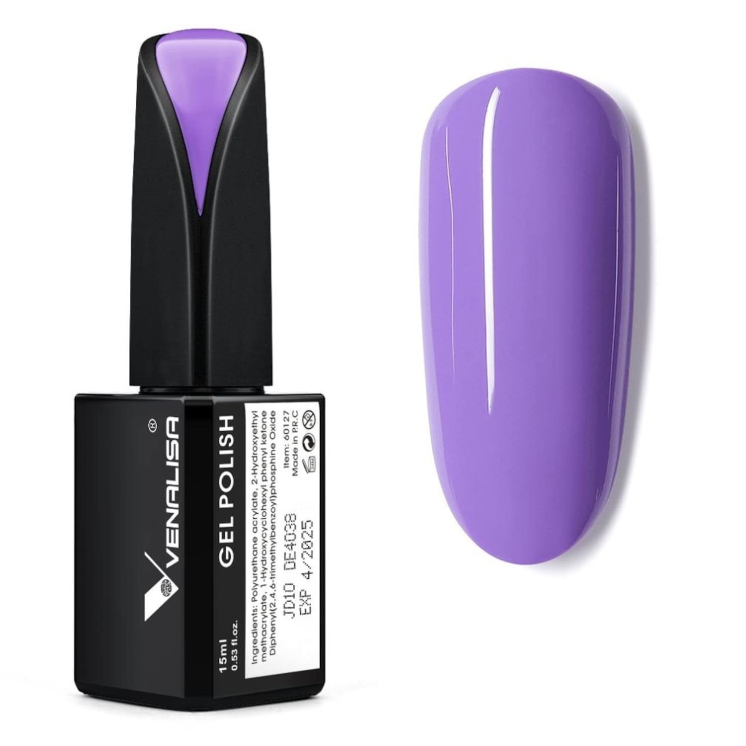VENALISA UV Gel Nail Polish 15ml - Soak Off Salon Nail Art for Home DIY & Manicure (JD10)