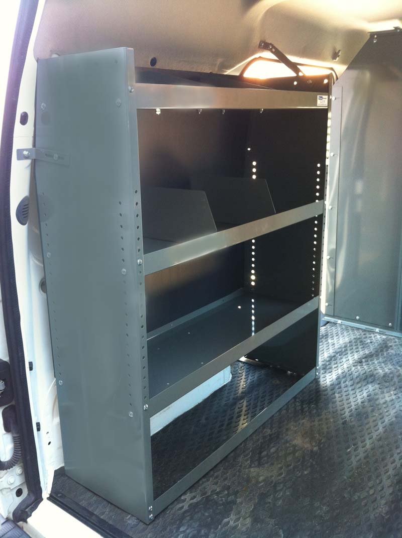 Ford Transit Connect Shelving Storage Unit - Heavy Duty Van Organizer for Tools & Equipment | Perfect for Work Trucks, Delivery Vans & Cargo Management