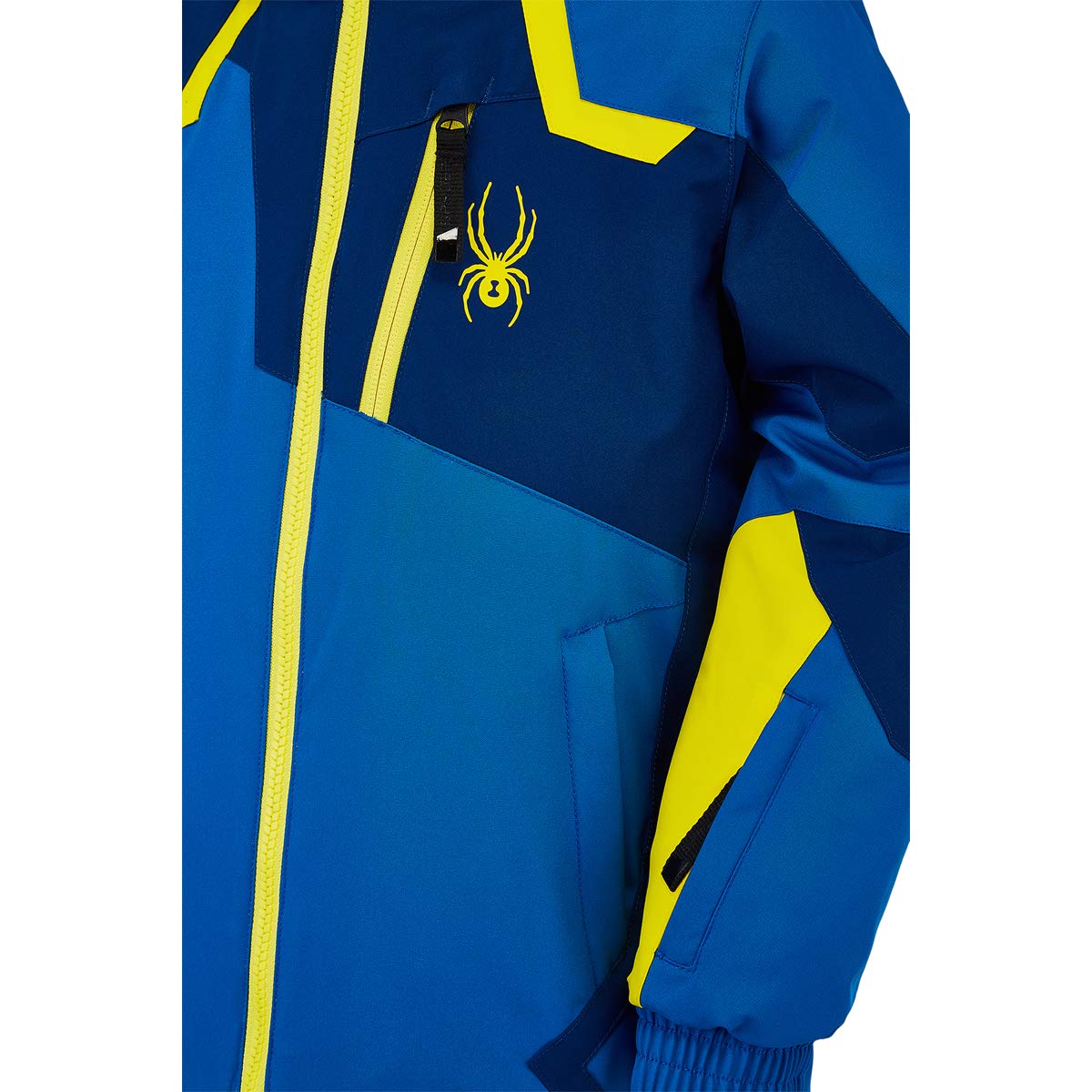 Spyder Kids Boys Mini Leader Jacket - Waterproof Winter Jacket for Toddler & Little Kids (Ages 4-6) | Old Glory/Abyss Color | Outdoor Snow Play, Skiing & Cold Weather Protection