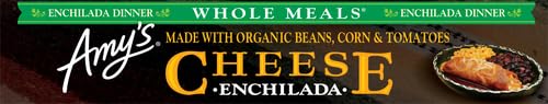 Amy's Organic Cheese Enchilada Frozen Meal - Gluten Free Microwave Dinner with Black Beans & Corn - 9oz Pack - Quick Healthy Lunch or Busy Weeknight Dinner Solution