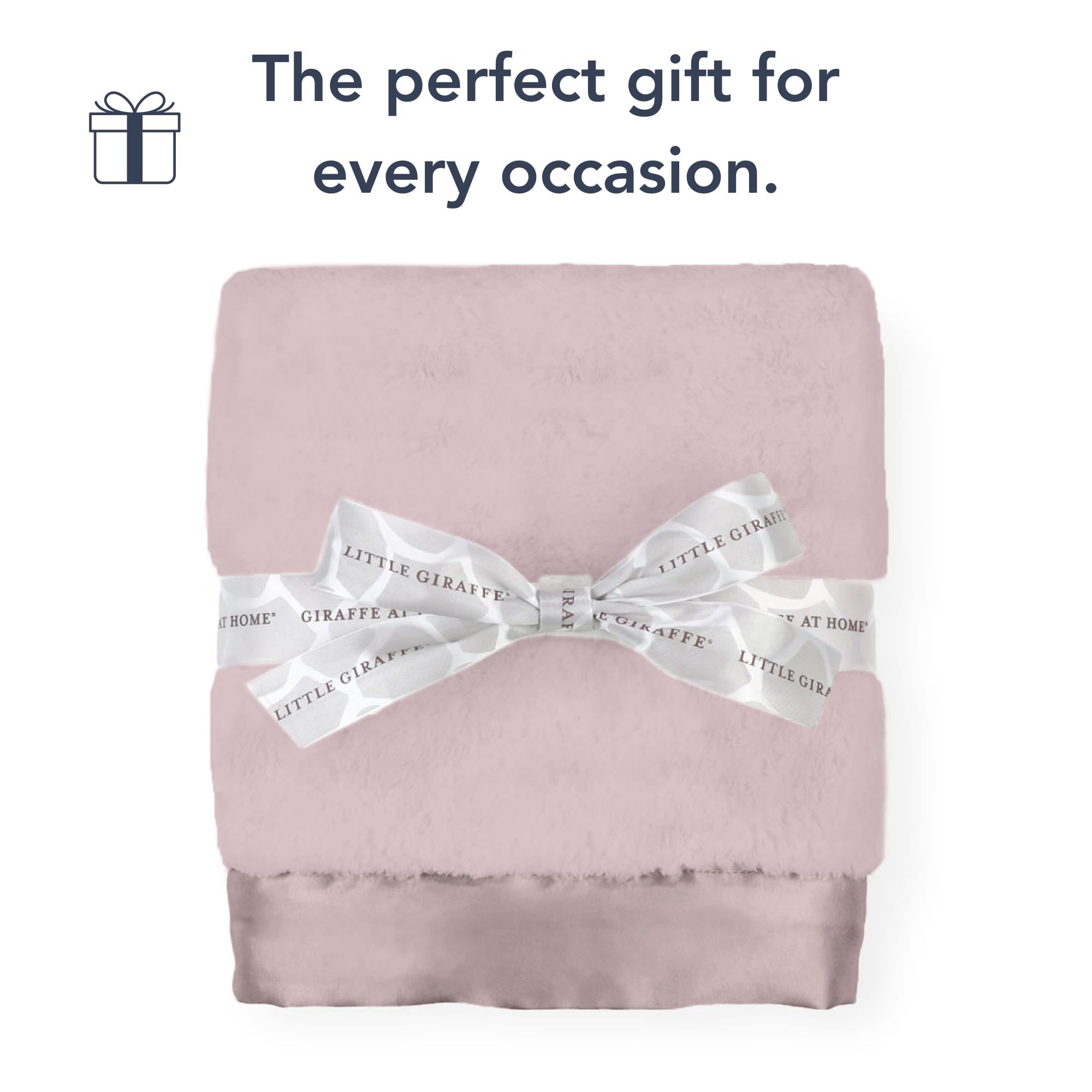 Little Giraffe Baby Blanket - Ultra Soft Luxe Blanket with Satin Trim for Newborns & Infants - 29