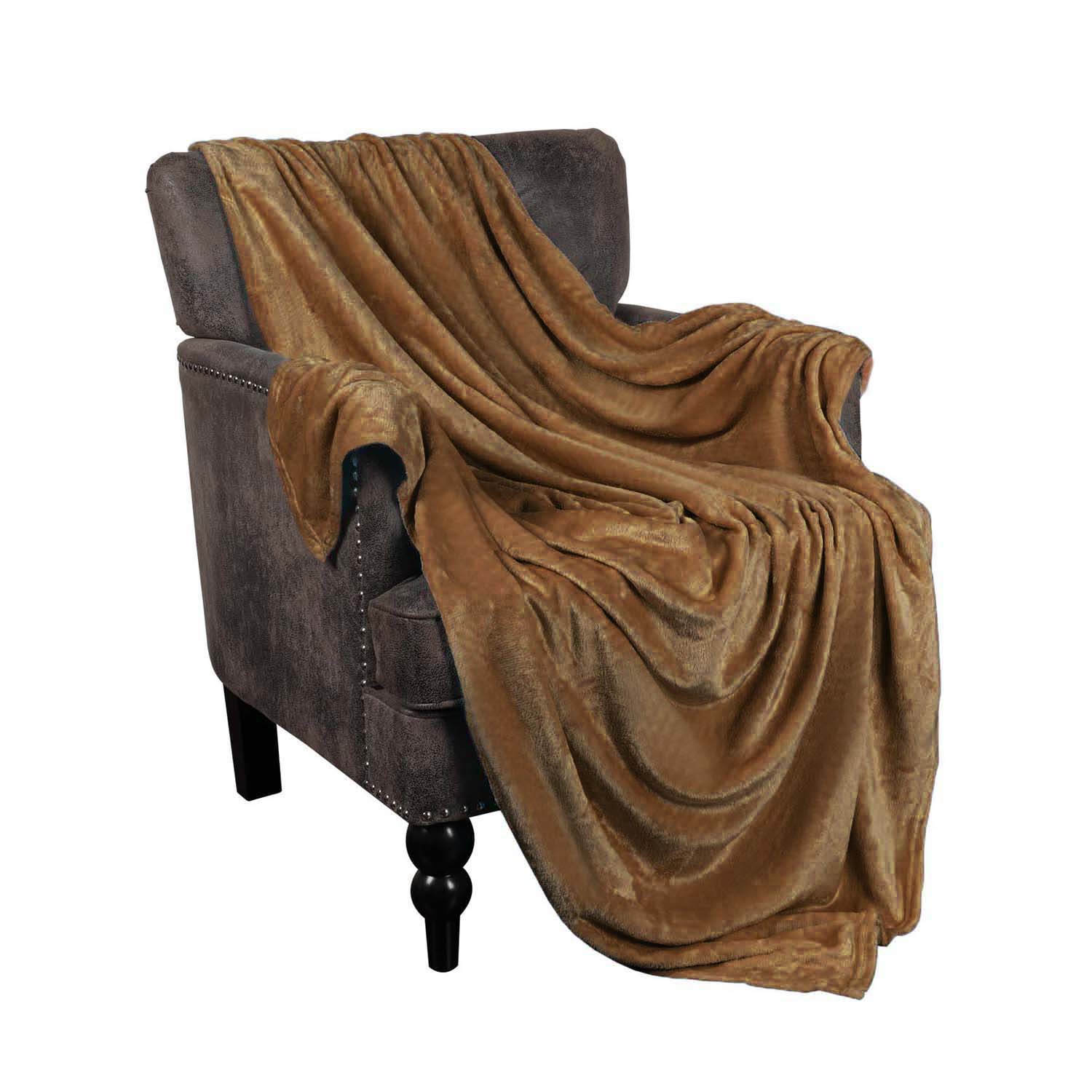 Soft Fleece Plush Blanket - Medium Weight Fluffy Cozy Throw for Couch, Bed & Home Decor - Perfect for Winter, Gifts & Relaxation
