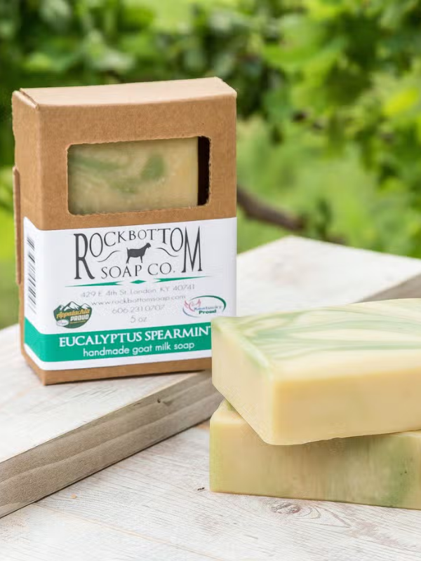 Organic Eucalyptus Spearmint Goat Milk Soap for Sensitive Skin - Moisturizing & Natural Handmade Soap Bar for Dry Skin, Acne & Eczema Relief - Perfect for Bath, Shower & Gift Sets
