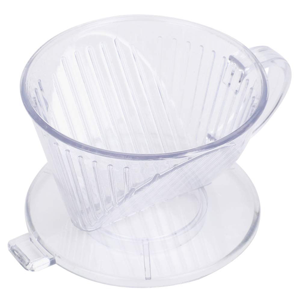 Premium Pour Over Coffee Dripper - Reusable Cone Shaped Coffee Maker with Filter for Home, Cafe & Restaurants | Transparent Small Size | Perfect for Specialty Coffee Brewing & Gift Giving