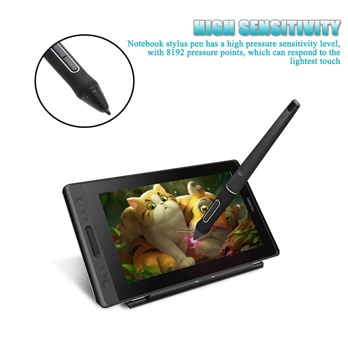 Yoidesu PW507 Stylus Pen for Touch Screens - High Sensitivity Digital Pen Compatible with iPad Pro 12.9/11, Samsung Tablets - Perfect for Drawing, Note Taking & Digital Signatures