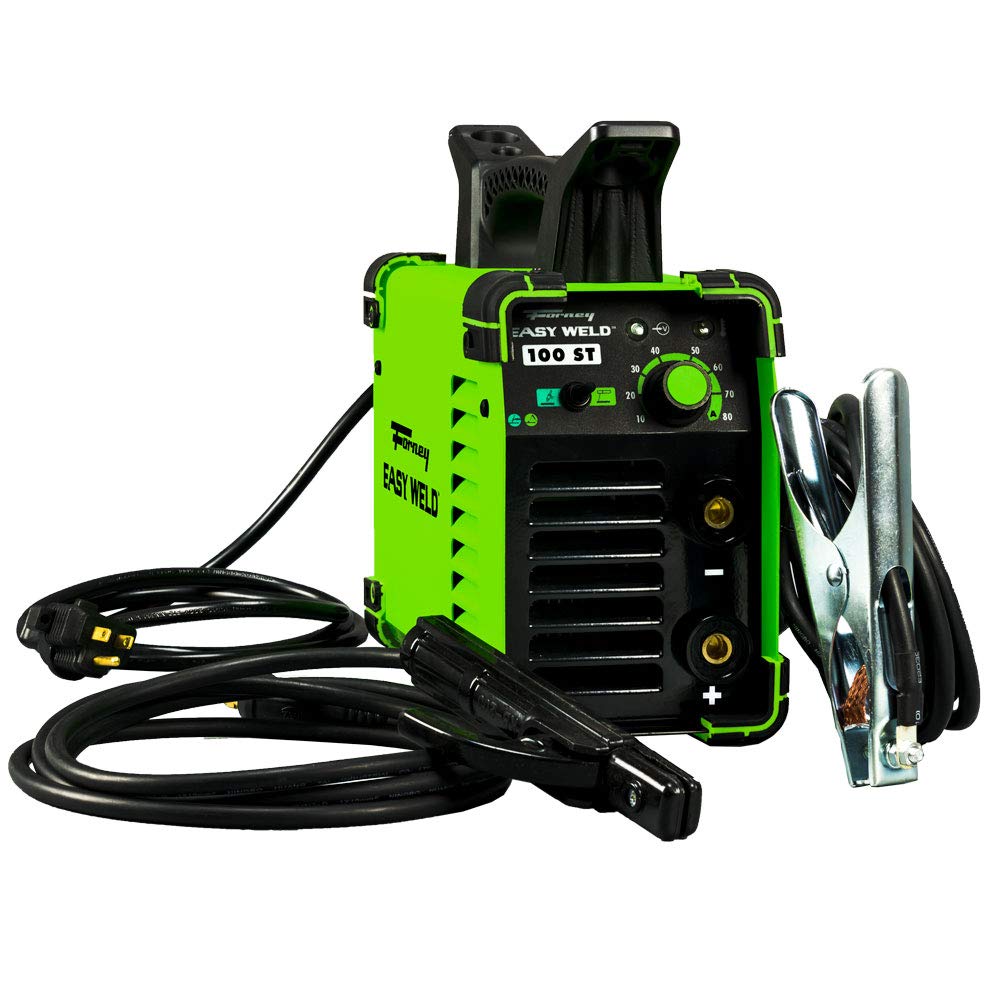 Forney Easy Weld 29801 100ST Welding Starter Kit - 140 Amp Flux Core Wire Welder with Accessories | Perfect for DIY Projects, Home Repairs & Metal Fabrication