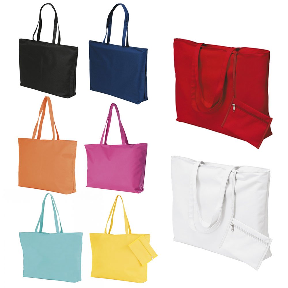 eBuyGB Women's Beach Tote Bag with Detachable Purse - Lightweight Polyester, Water-Resistant, Large Capacity for Travel, Pool, Shopping & Summer Outings