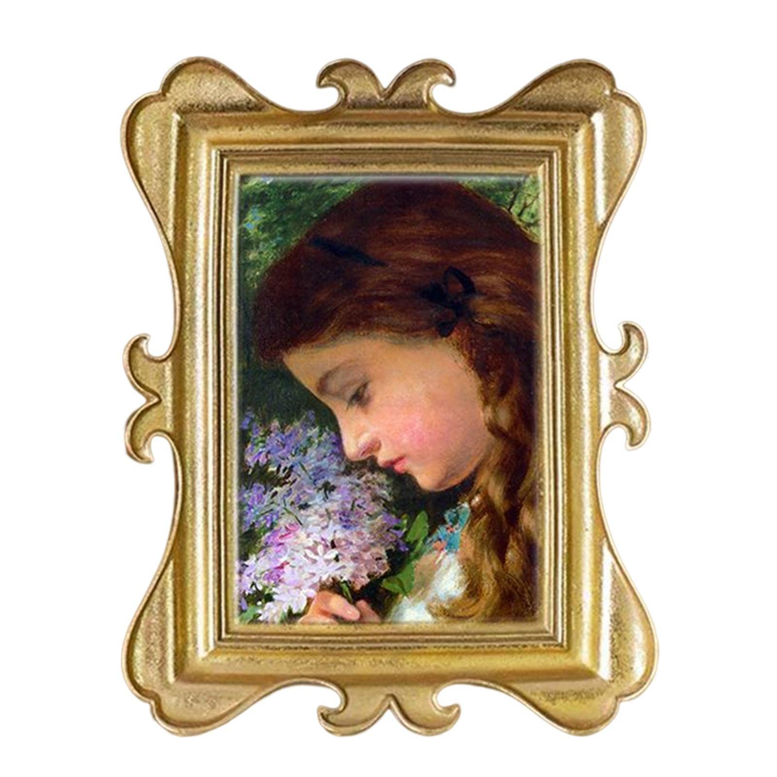 Gazechimp Resin Photo Frame - Elegant Wall Hanging Picture Holder for Bedroom, Living Room & Home Decor | Perfect for Displaying Family Photos, Wedding Pictures & Artwork
