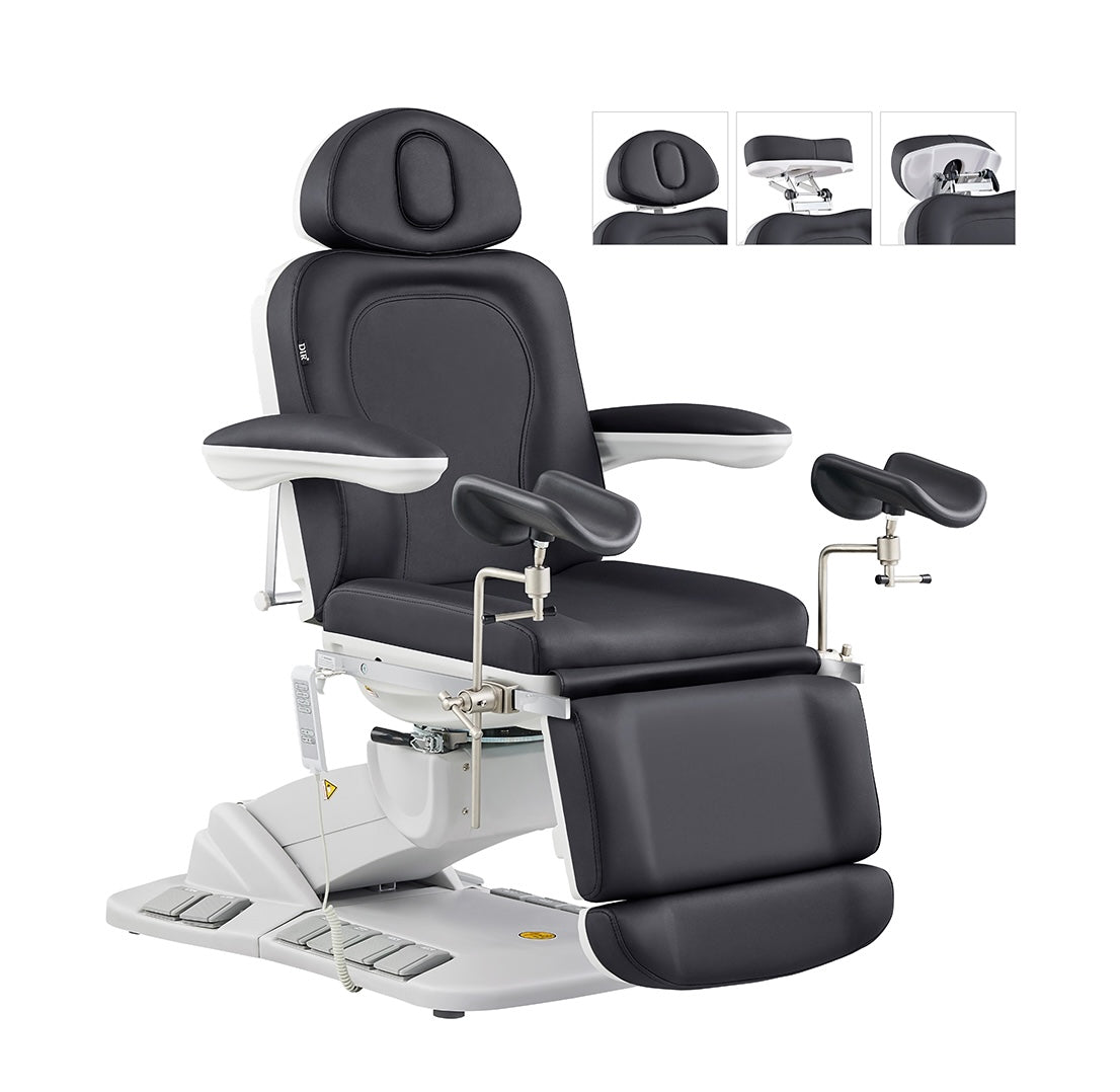 Fiona Adjustable Medical Exam Table with Stirrups - Portable Gynecological Examination Table for Clinics, Hospitals & Home Use