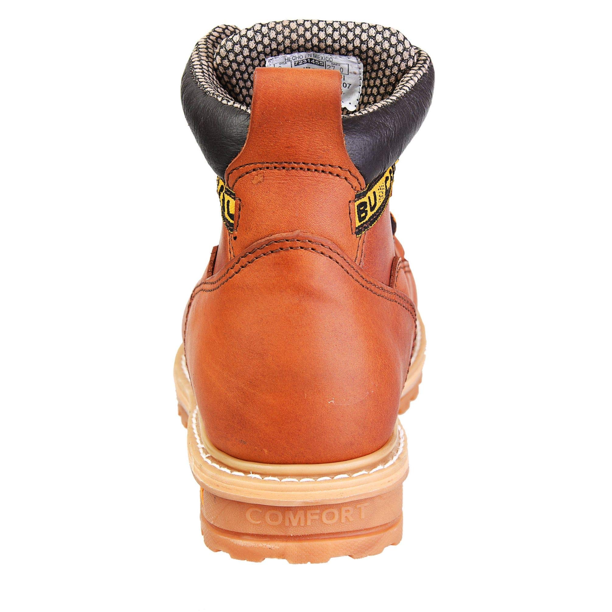CEBU Men's Soft Toe Work Boots - Heavy Duty Oil & Acid Resistant Leather 6