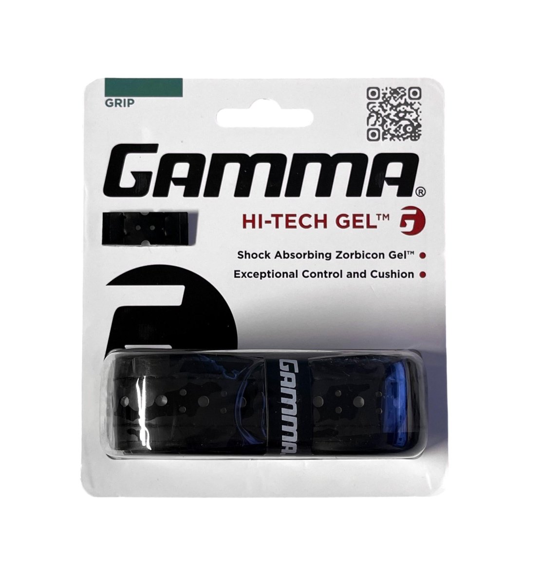 Gamma Hi-Tech Gel Replacement Grip - Premium Comfort & Shock Absorption for Tennis, Golf & Racquet Sports | Ideal for Enhanced Performance & Injury Prevention
