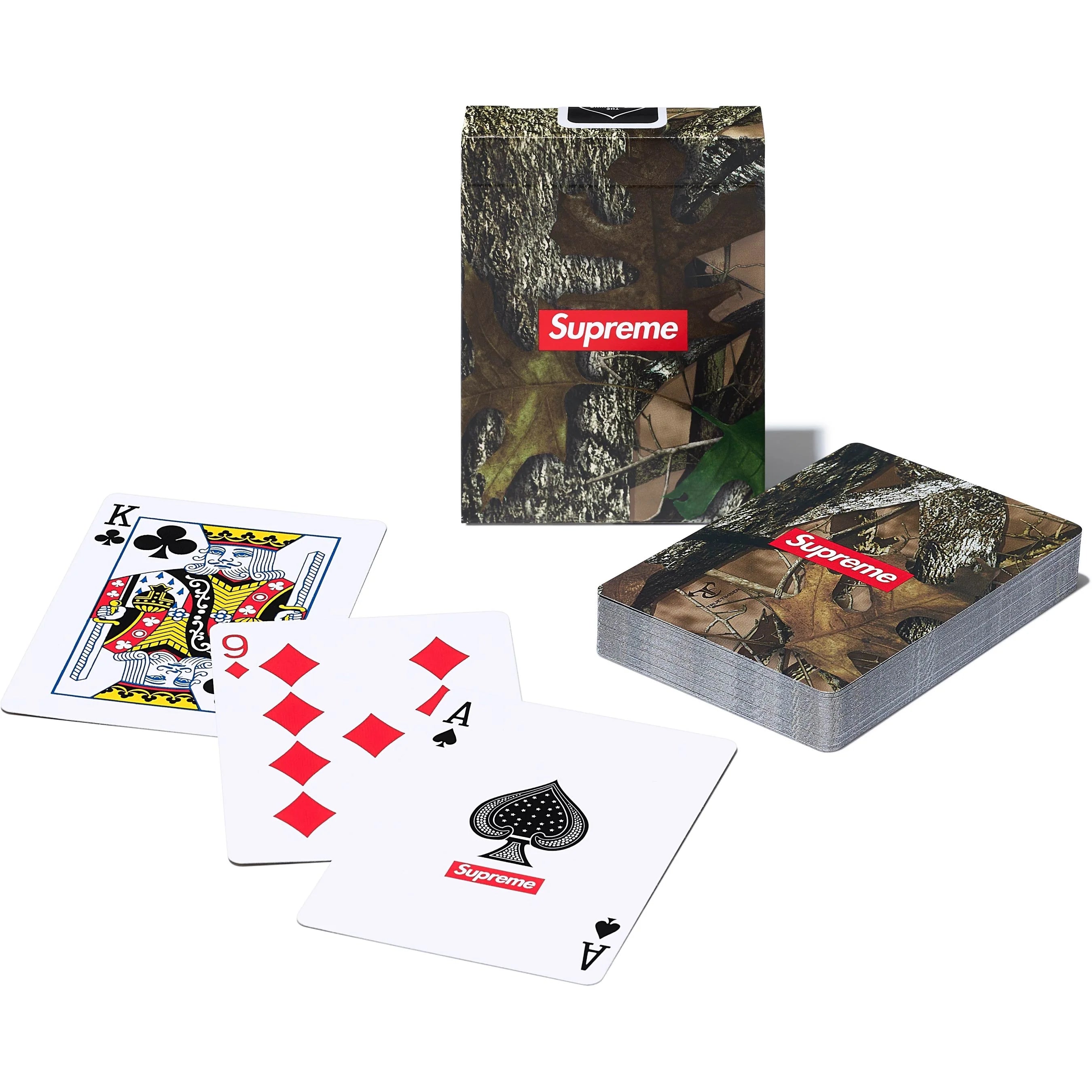 SUPREME 25SS Camo Playing Cards - Premium Camouflage Design Poker Cards for Adults, Collectors & Game Nights - Perfect for Poker, Magic Tricks, and Gift Giving