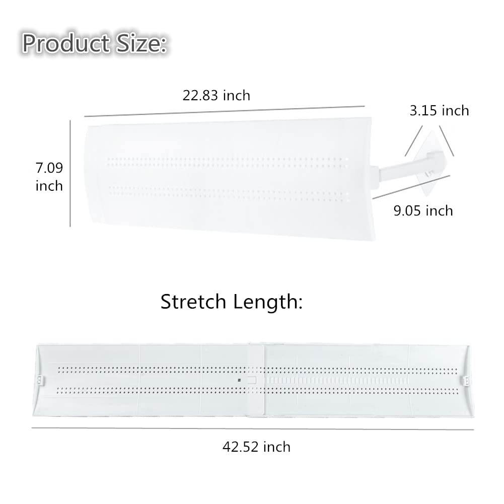 Adjustable Retractable Air Conditioner Wind Shield - AC Air Deflector Cover for Direct Blow Protection & Cooling - Perfect for Bedroom, Office & Home Use