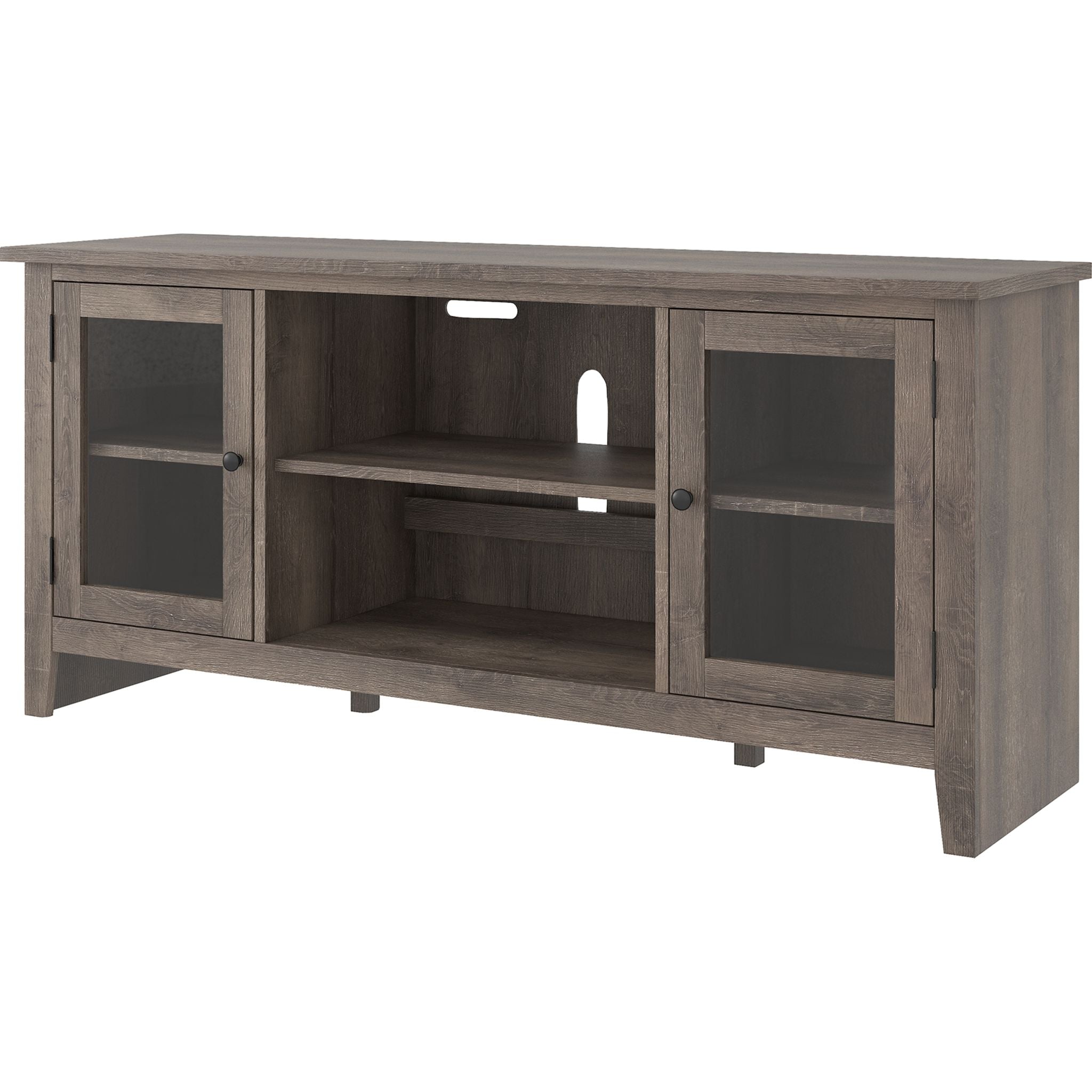 Modern Arlenbry TV Stand with Storage - Sleek Gray Entertainment Center for Living Room, Bedroom & Home Theater | Fits 55-75 Inch Flat Screen TVs