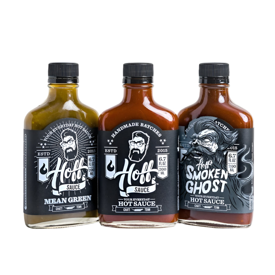 Hoff & Pepper Premium Hot Sauces - Spicy & Flavorful Gourmet Hot Sauce Collection for Cooking, Grilling & Gifting - Made in USA