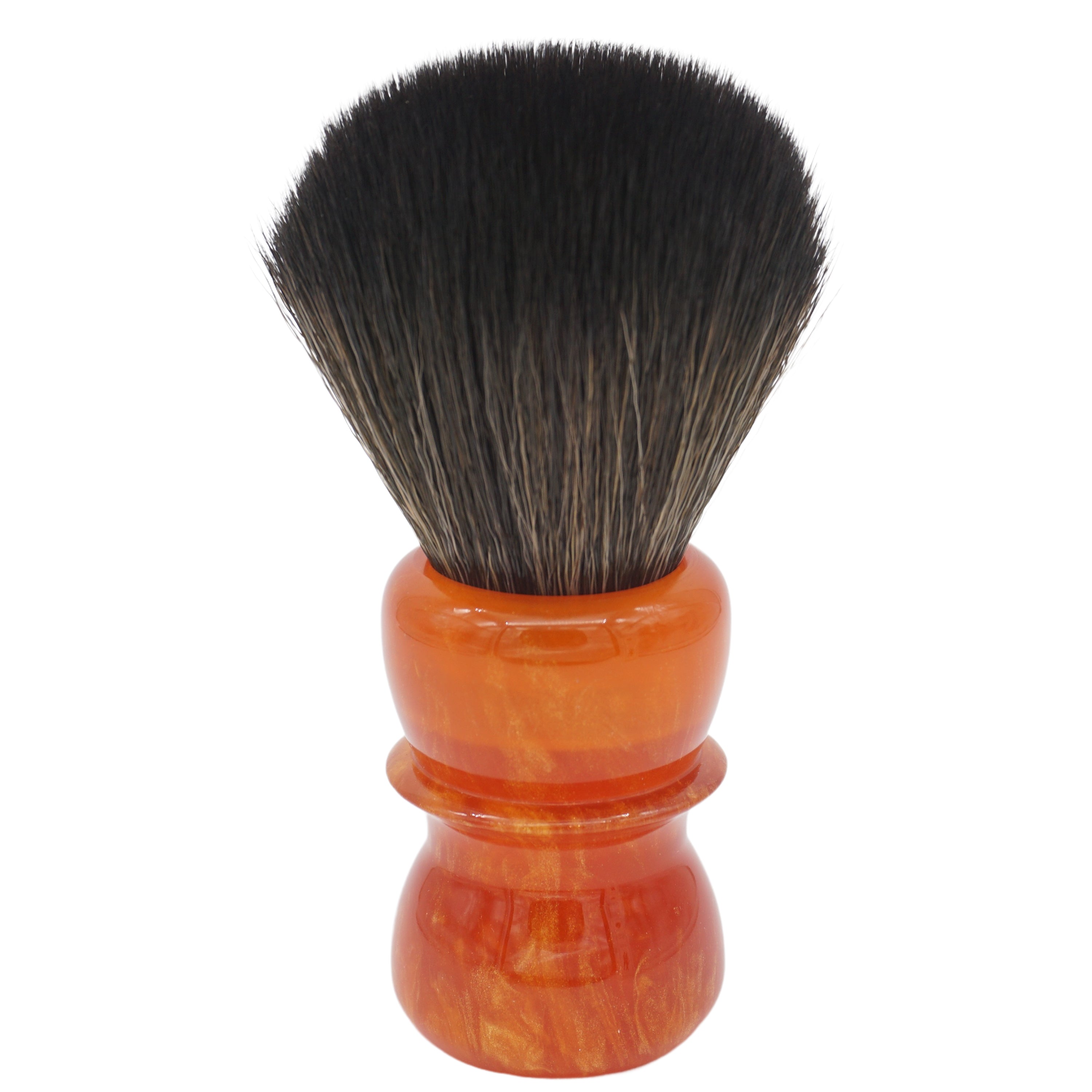 AP Shave Co. 24mm G5B Synthetic Shaving Brush - Golden Butterscotch Handle | Premium Soft Bristles for Smooth Shaving | Perfect for Wet Shaving & Beard Care at Home or Travel
