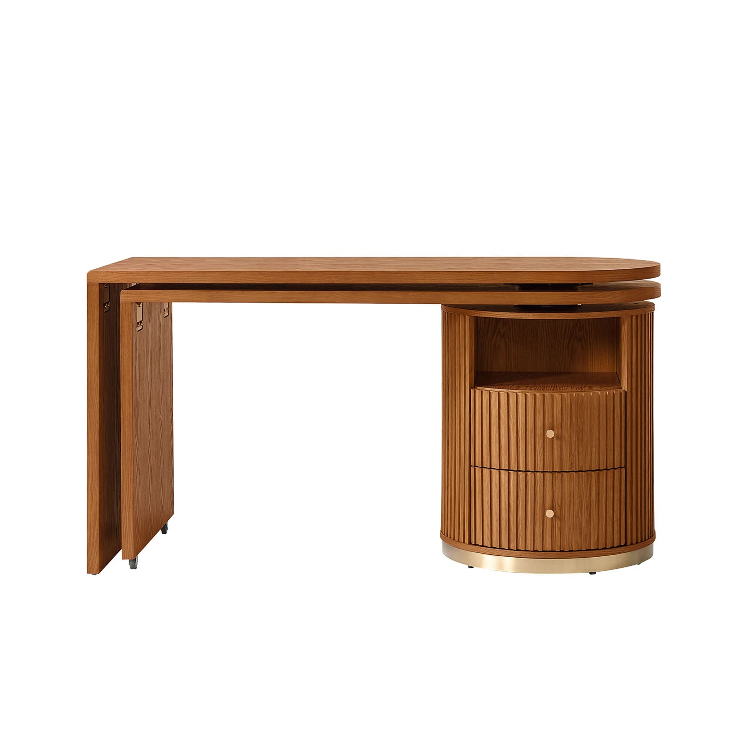 Modern L-Shaped 360° Rotating Wooden Office Desk - Ergonomic Home & Workspace Solution for Productivity & Comfort