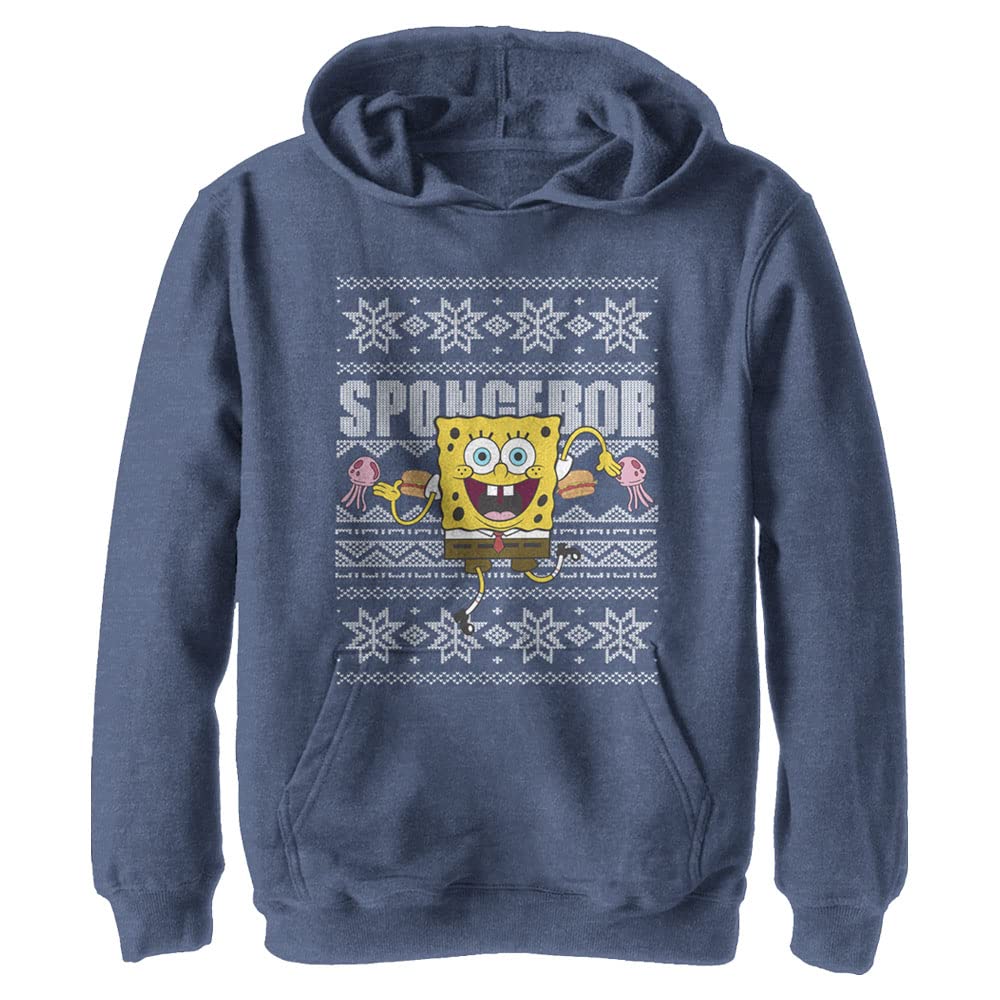 Spongebob Squarepants Kids Hoodie - Nickelodeon Cartoon Character Pullover Sweatshirt for Boys & Girls | Perfect for School, Playdates & Birthday Gifts