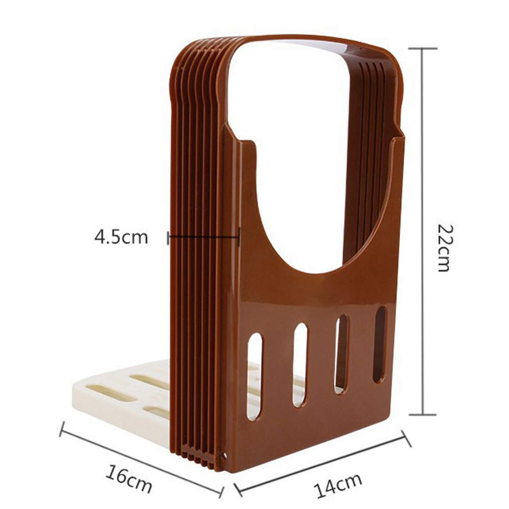 Foldable Plastic Bread Slicer Guide - Toast & Loaf Cutter Rack with Perfect Slices - Kitchen Accessories for Sandwiches, Breakfast & Meal Prep