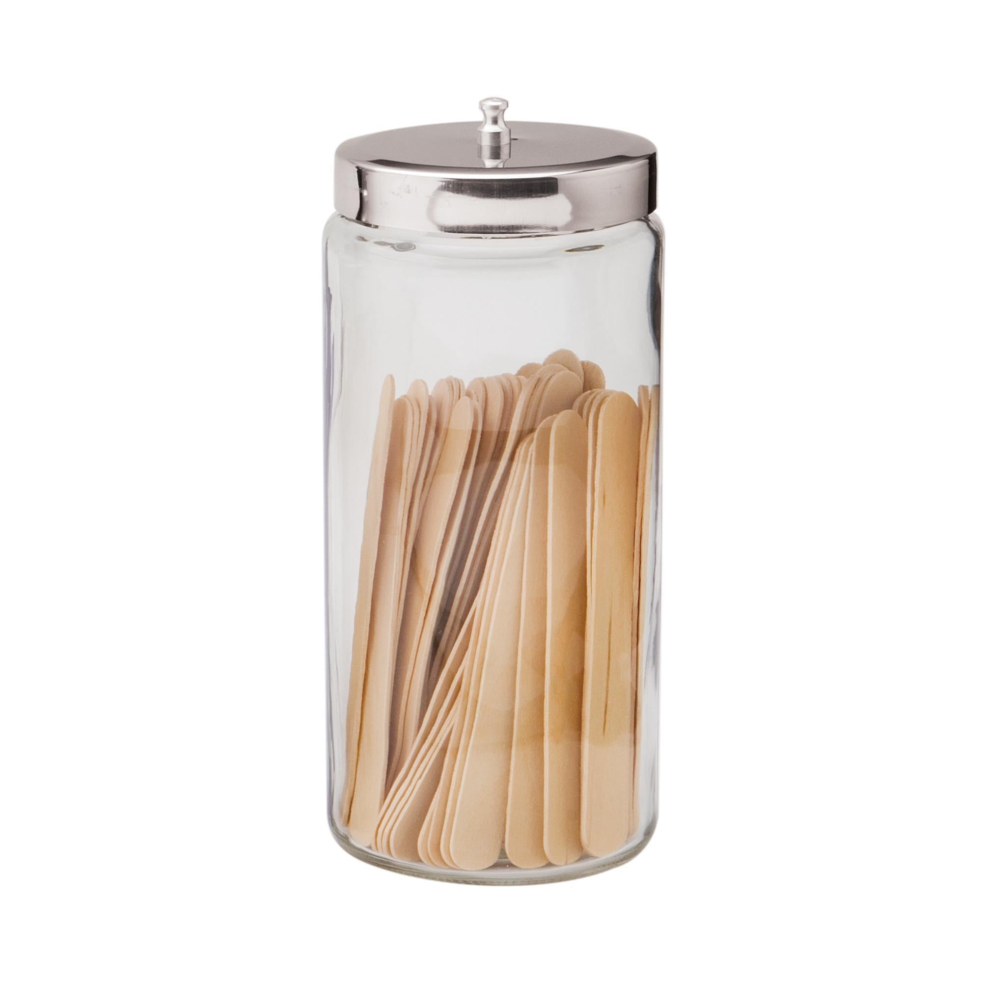 Dukal Premium Glass Storage Jars with Airtight Lids - Ideal for Kitchen Pantry, Spice Organization & DIY Crafts