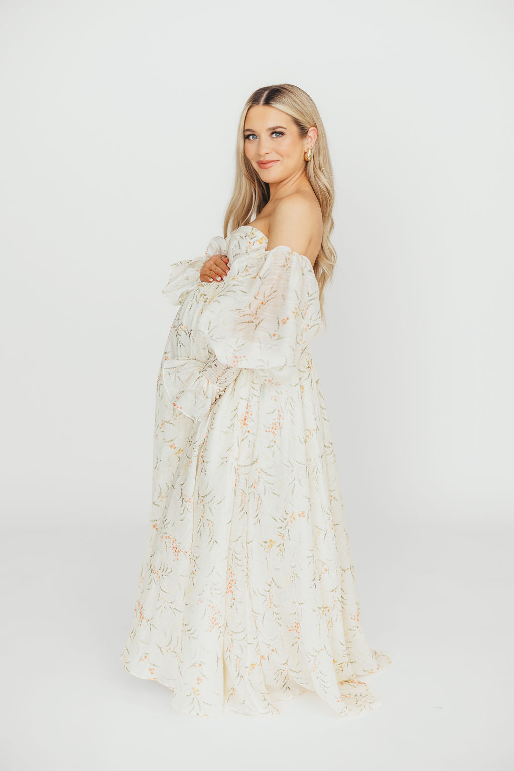 Ryder Grace Maxi Dress in Cream - Elegant Long Flowy Summer Dress for Women, Perfect for Beach, Wedding & Vacation | Lightweight & Comfortable