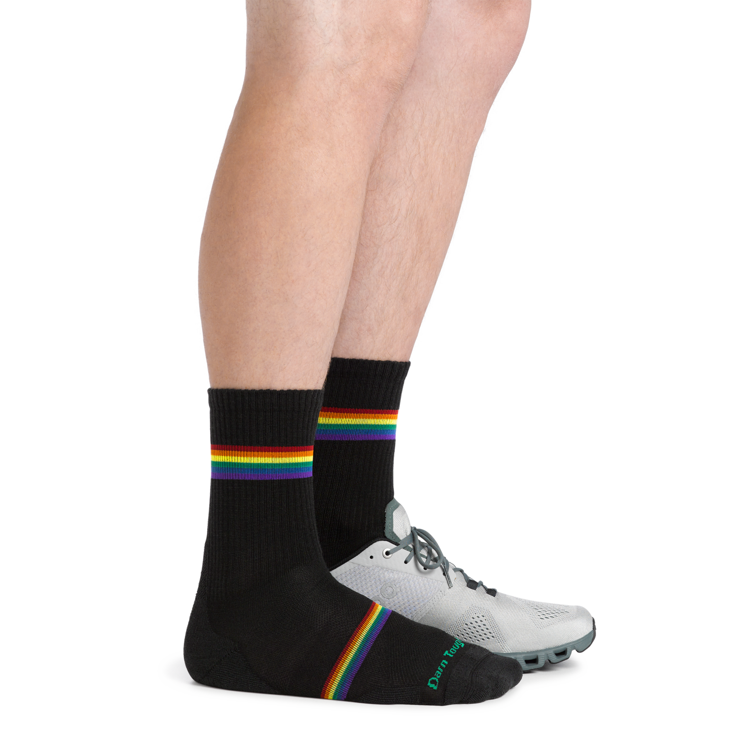 Men's Prism Micro Crew Lightweight Running Socks - Breathable Athletic Socks for Jogging, Gym & Outdoor Sports