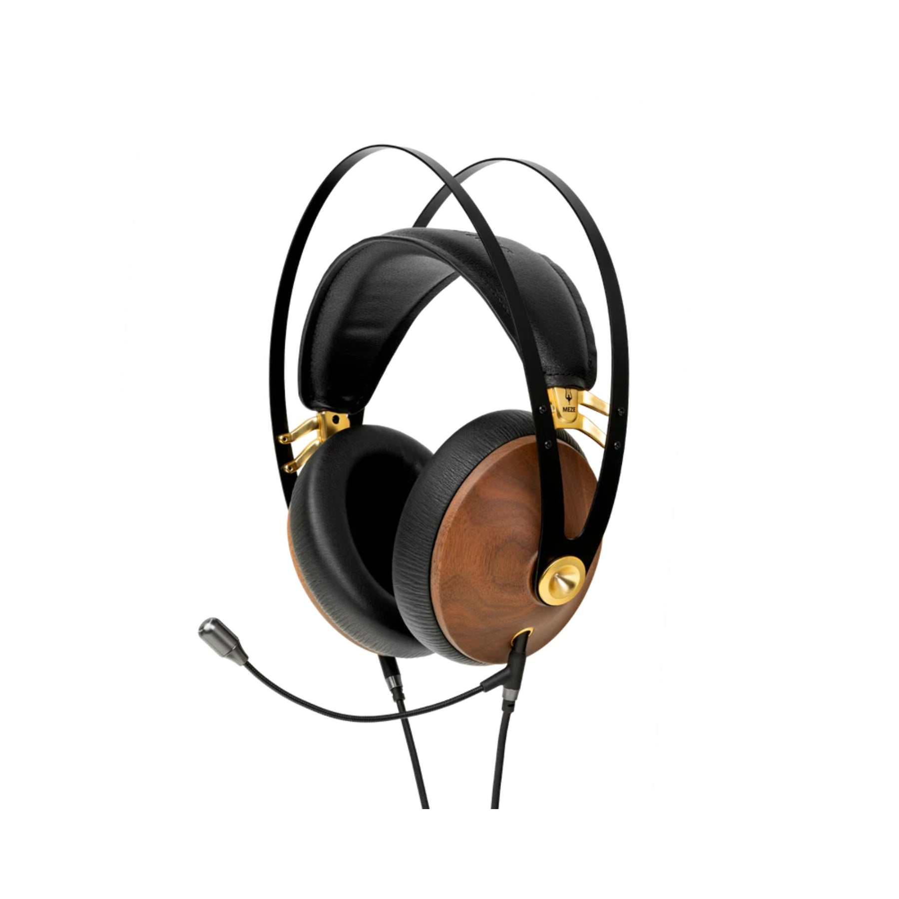 Meze Audio 99 Classic Over-Ear Headphones with Detachable Boom Microphone - Premium Sound for Gaming, Music & Studio Recording