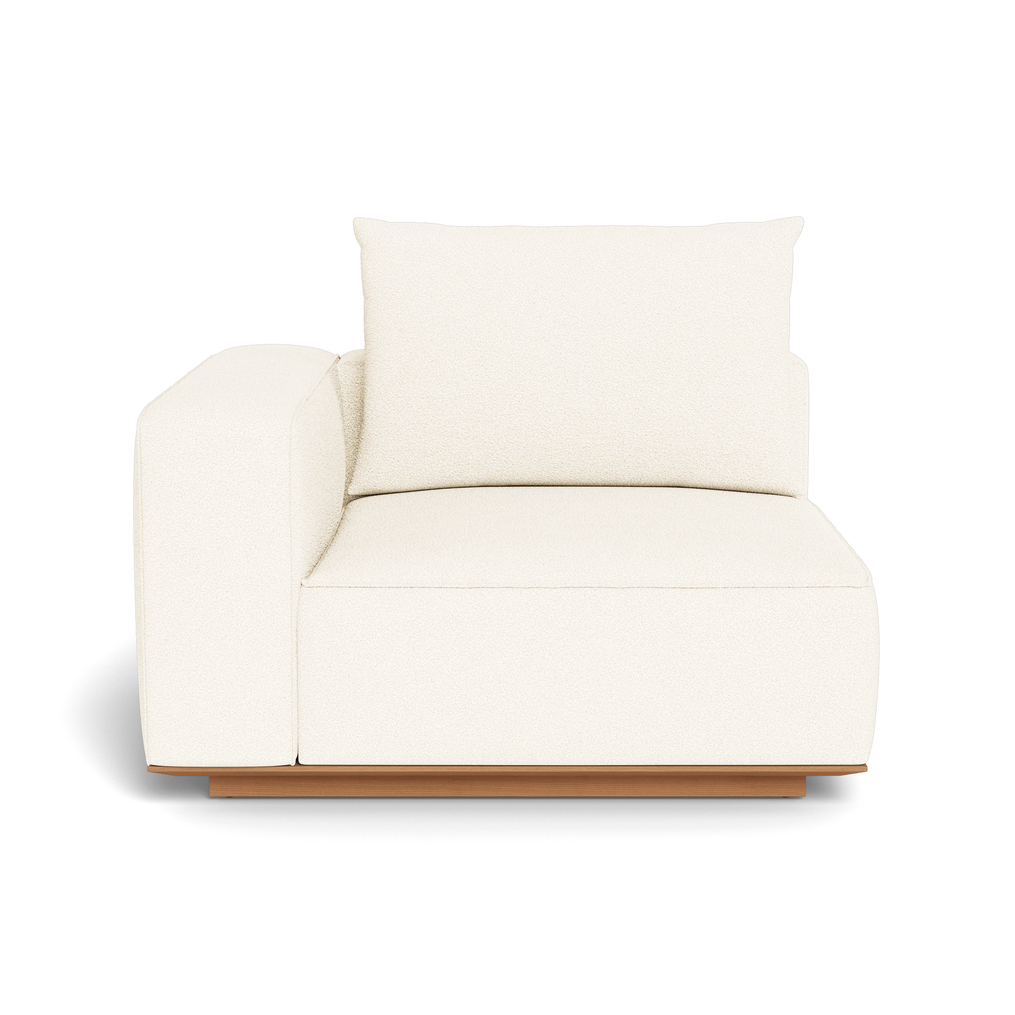 Santorini Outdoor Corner Left Sectional Sofa Set - Waterproof Wicker Patio Furniture for Garden, Poolside, Backyard & Balcony - Comfortable All-Weather Lounge Seating