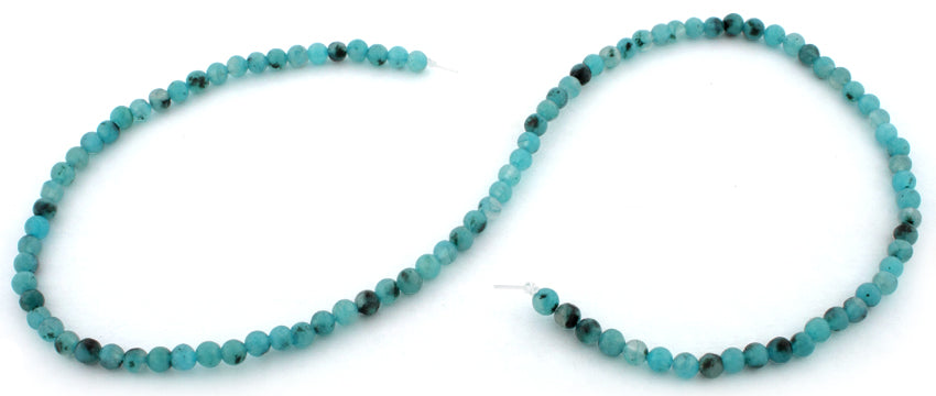 4mm Aqua Quartz Round Gemstone Beads for Jewelry Making - DIY Necklace, Bracelet & Craft Projects - Healing Crystal Beads for Meditation & Energy Work