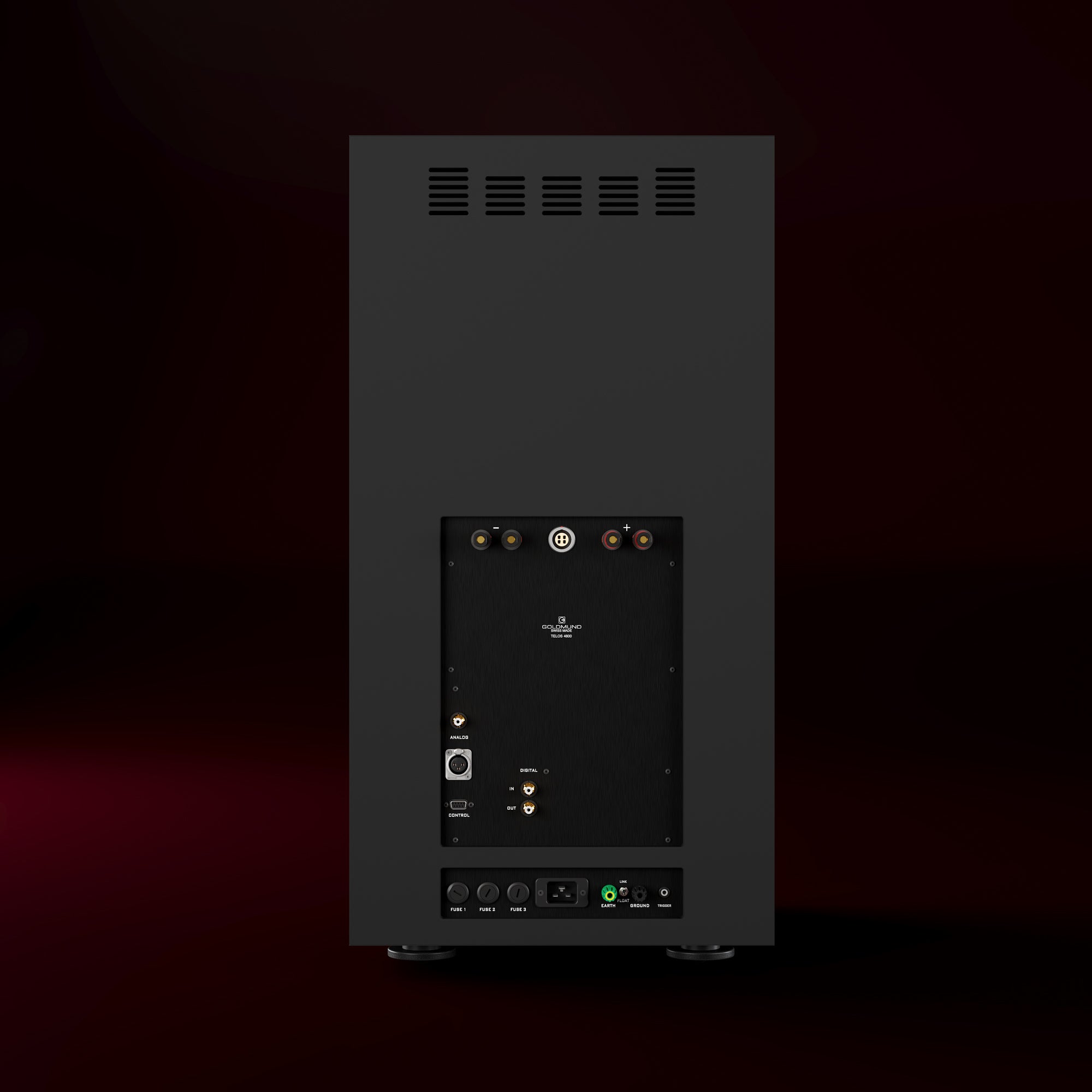 Goldmund TELOS 4800 High-End Mono Power Amplifier - Premium Audio Equipment for Home Theater & Professional Studio Use
