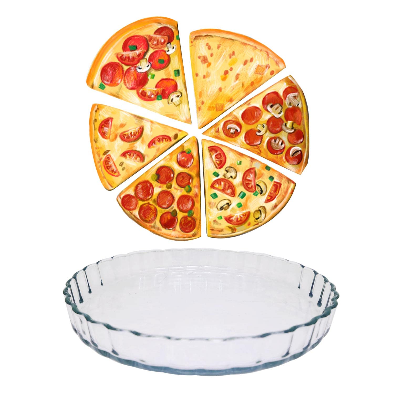 2.2 Quart Clear Glass Baking Dish for Oven - Round Bakeware & Casserole Pan for Cooking, Baking Cakes, Lasagna & Dinner - Perfect for Holiday Meals, Potlucks & Family Gatherings