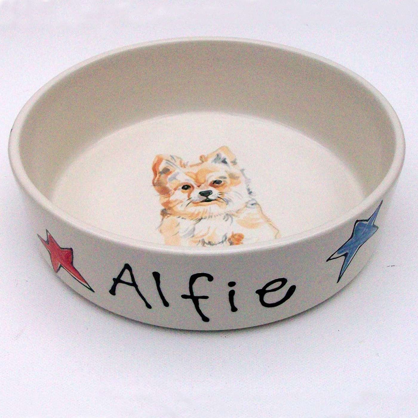 Purple Glaze Elevated Dog Bowl for Small & Medium Dogs - Non-Slip Ceramic Pet Food & Water Dish - Perfect for Home, Kitchen, or Outdoor Use