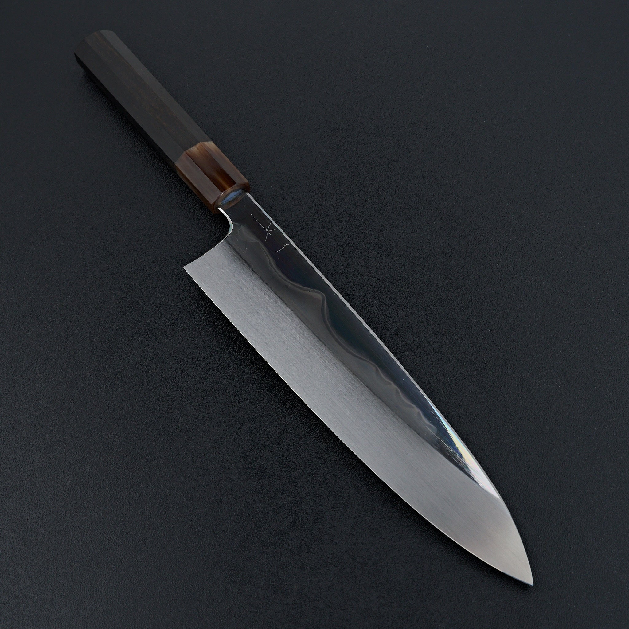 Hitohira Togashi White #1 Fuji Mizu Honyaki Gyuto 240mm Japanese Chef Knife with Taihei Ebony Handle & Saya (#099) - Perfect for Sushi, Sashimi & Precision Cutting in Professional Kitchens