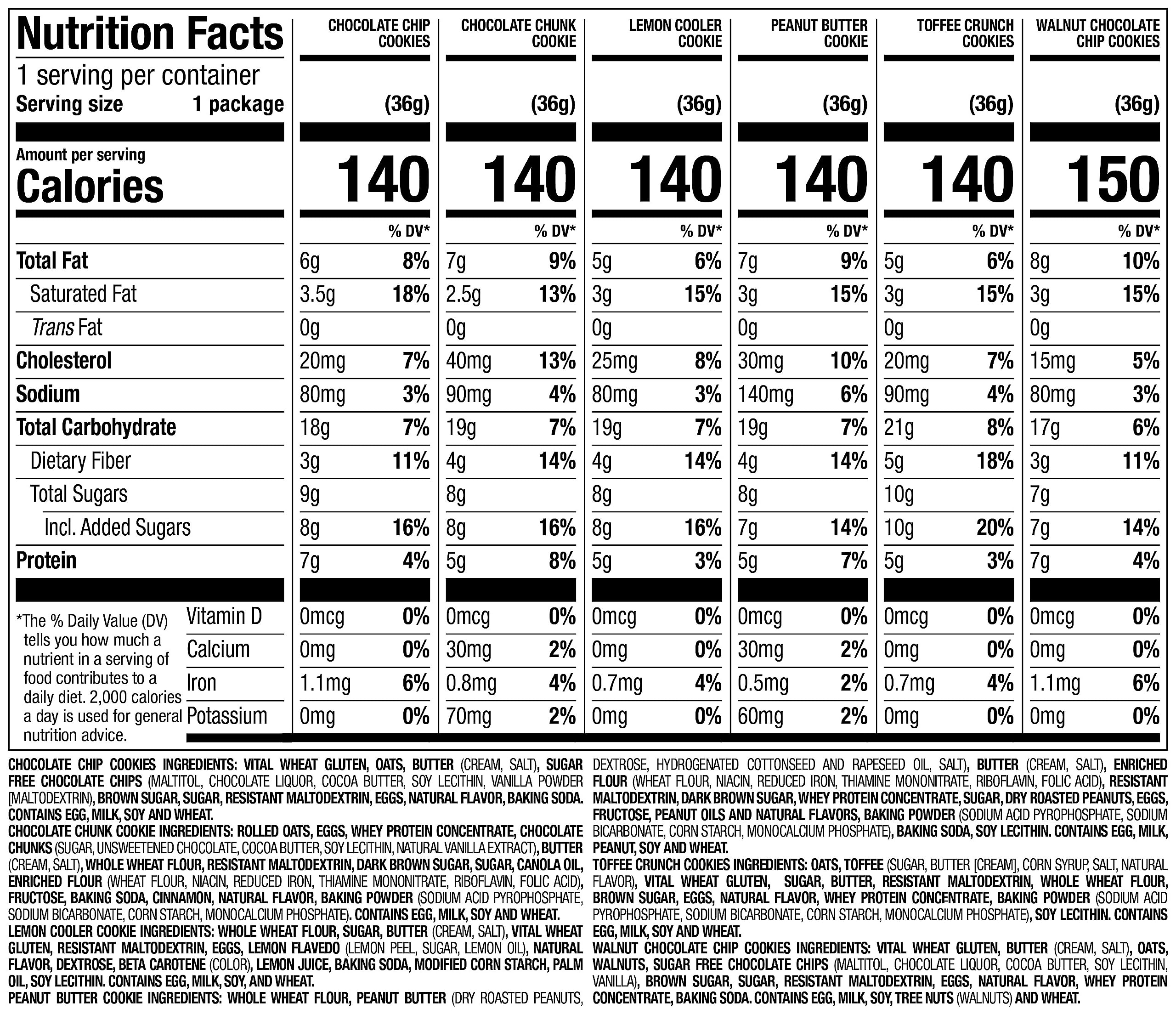 Nutrisystem® Cookie Variety Pack - 24 Count | Low-Calorie, Guilt-Free Snacks for Weight Loss | Perfect for Office, Gym & Healthy Lifestyle