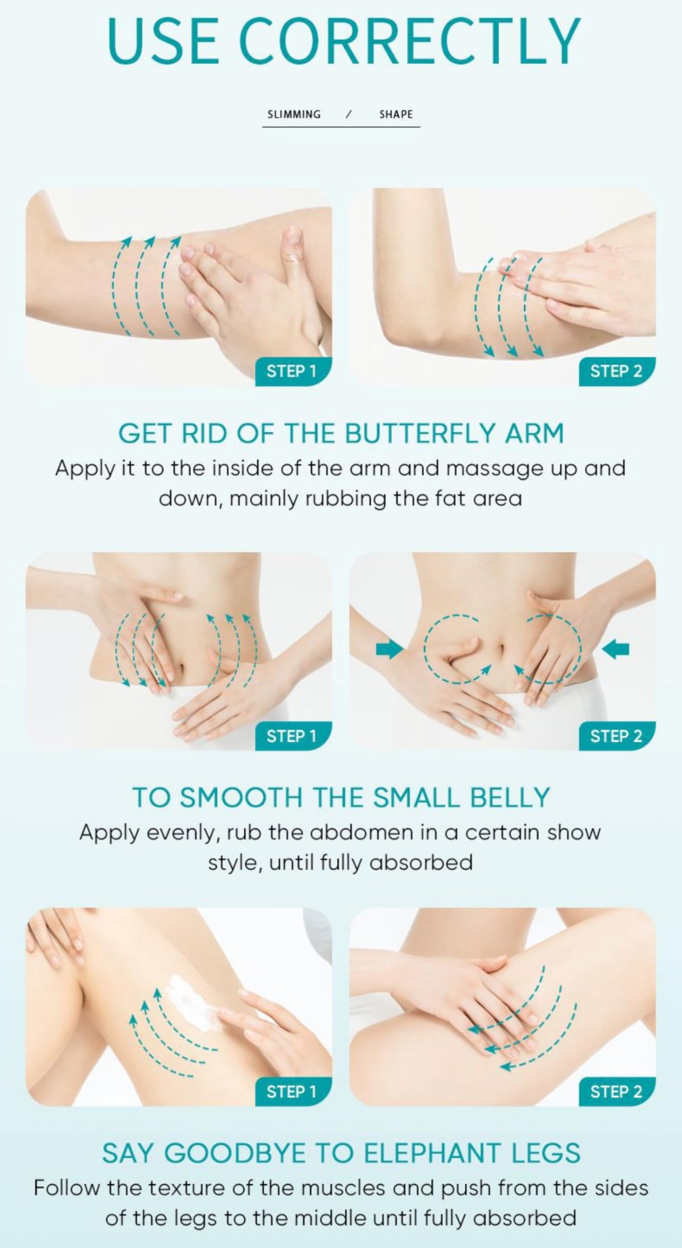 Premium Multi-Effect Body Massage Cream - Firming, Moisturizing & Skin Tightening Beauty Cream for Cellulite Reduction & Body Contouring | Perfect for Post-Workout Recovery, Spa Days & At-Home Self Care Routines