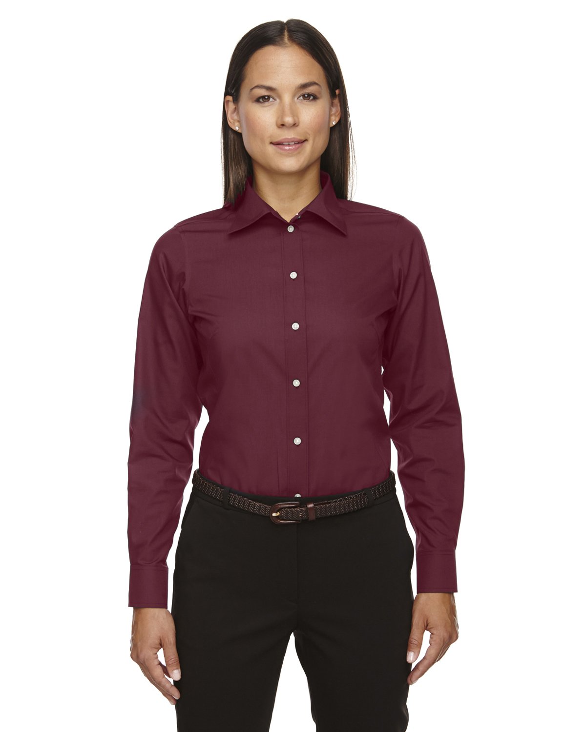 Devon & Jones Women's Solid Broadcloth Shirt - Office & Casual Wear