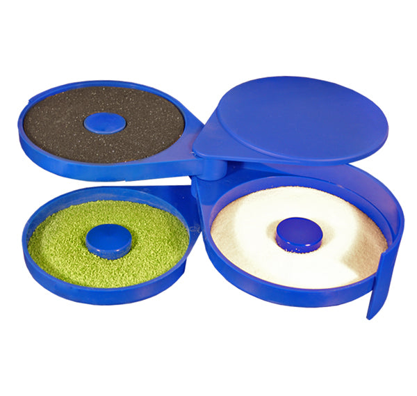 BarConic® 3-Tier Salt and Glass Rimmer Set - Multi-Color Options for Margaritas, Cocktails & Drink Garnishing
