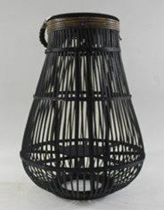 42cm Small Black Lantern for Outdoor & Indoor Decor - Casa Vintage Hanging Lantern for Patio, Garden, Porch Lighting